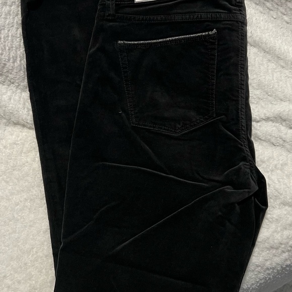 EUC WHBM Black Mid-rise Velvet Skinny Jeans Sz 10 - Picture 4 of 5